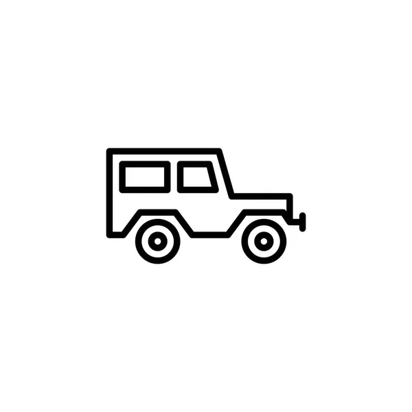 Hardtop car icon. line style icon vector illustration — Stock Vector