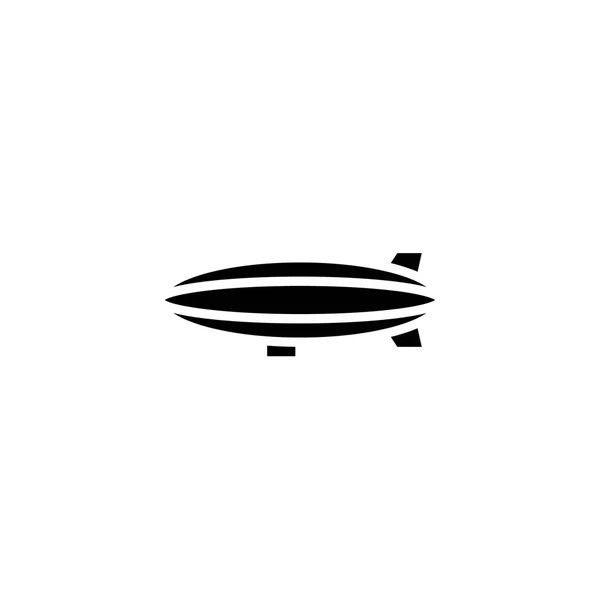 Иконка дирижабля. иконка транспортного средства — стоковый вектор
