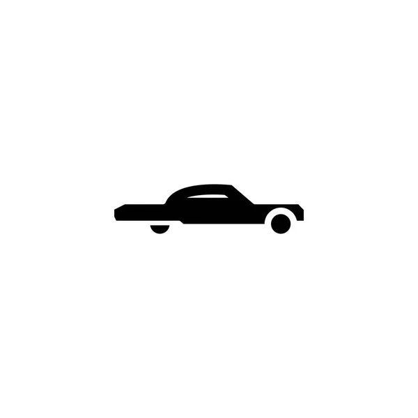 Low Rider auto-icoon Solid. voertuig en transport icon Stock — Stockvector