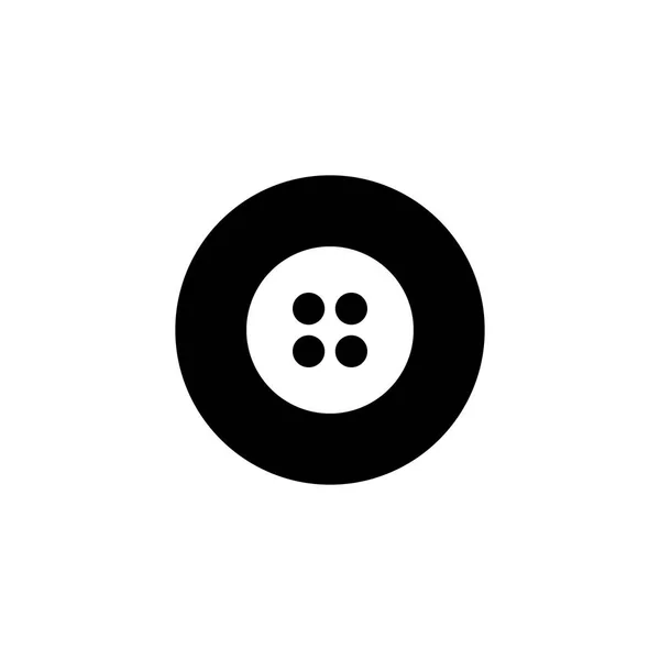 Boutons Icône avec style glyphe en noir massif — Image vectorielle