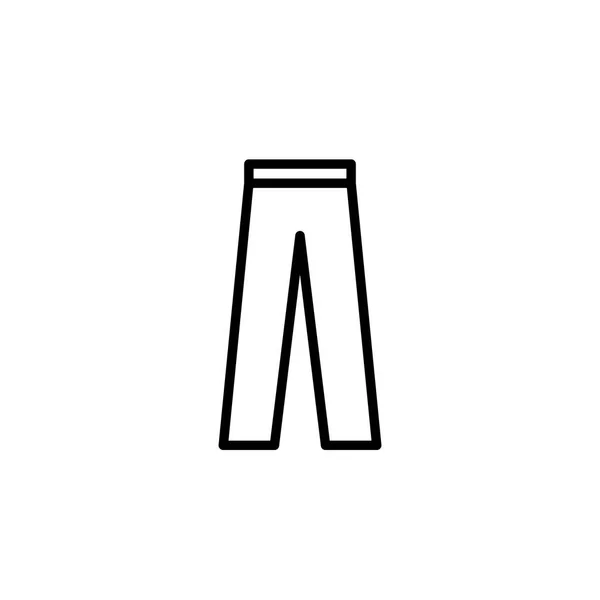 Pantalon Icône avec style ligne. icône de mode — Image vectorielle