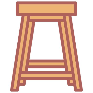 dışkı simgesi dolu çizgi tarzı. vektör eps10 illüstrasyon