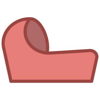 beşik simgesi dolu çizgi stili. vektör eps10 illüstrasyon