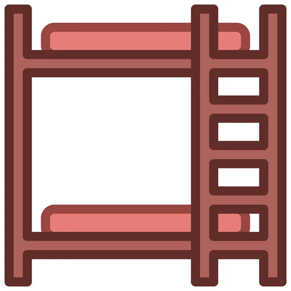 Stapelbedden icoon gevuld lijnstijl. vector eps10 illustratie — Stockvector