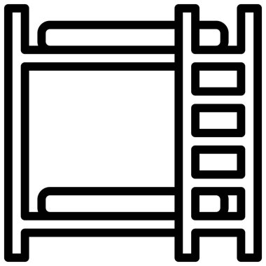 anahat tarzı ile ranzalar simgesi. vektör eps10 Illustration