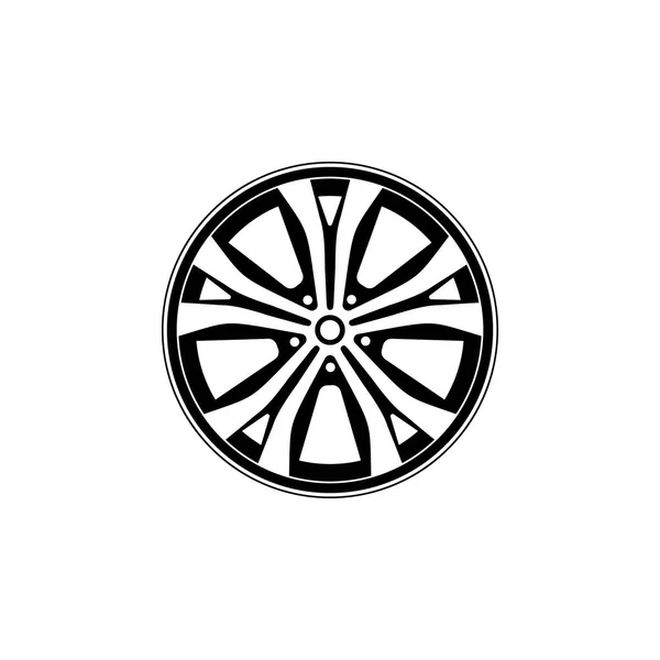 Car rim icon isolated on white background — Stock Vector