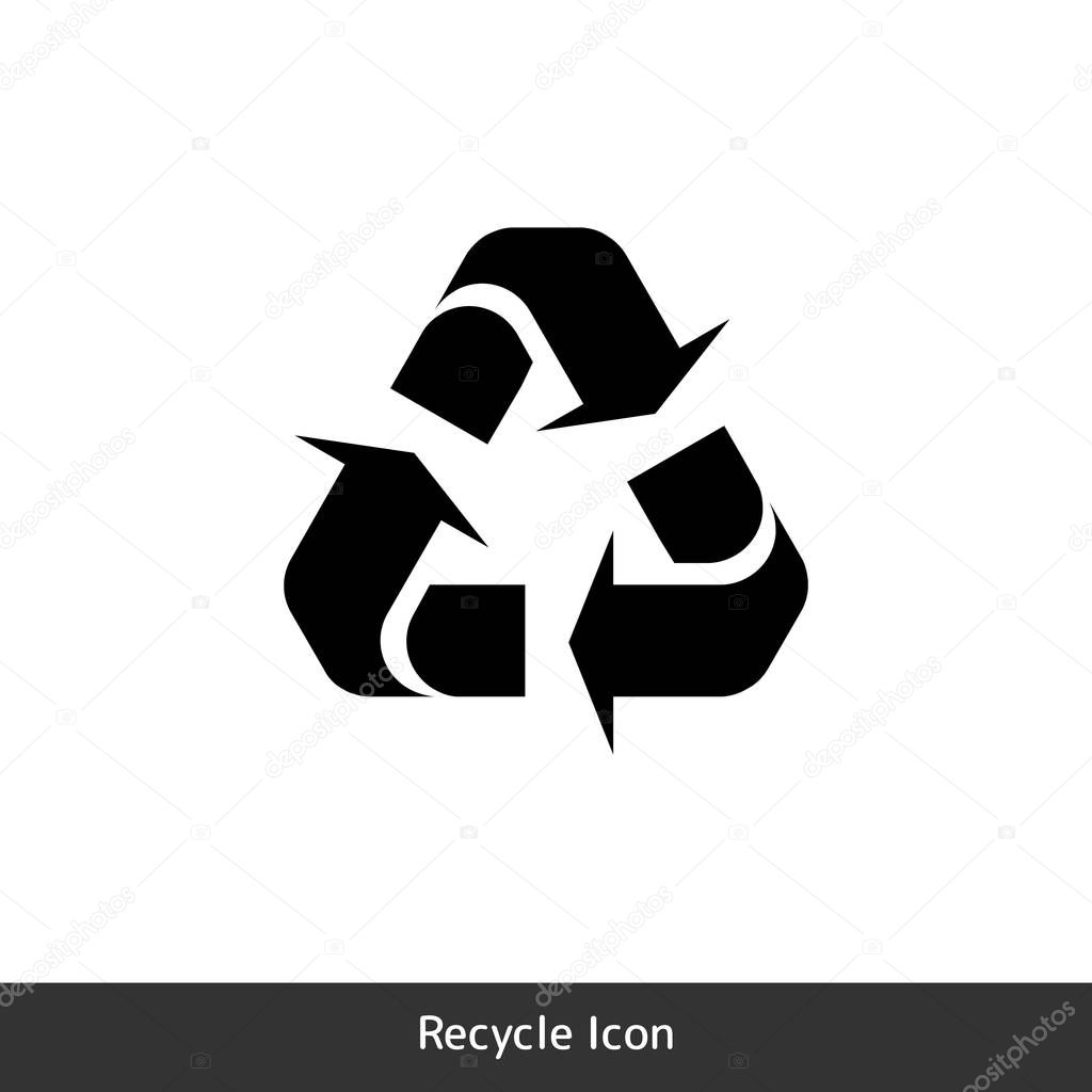 circular arrow icon for a recycling symbol