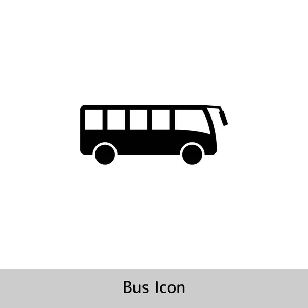 Значок автобуса. простая иллюстрация силуэта — стоковый вектор