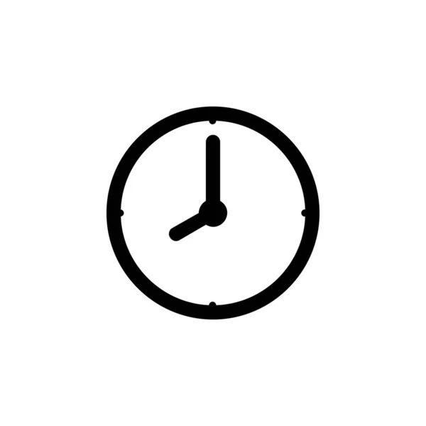 Saat simgesi vektör illüstrasyonu — Stok Vektör