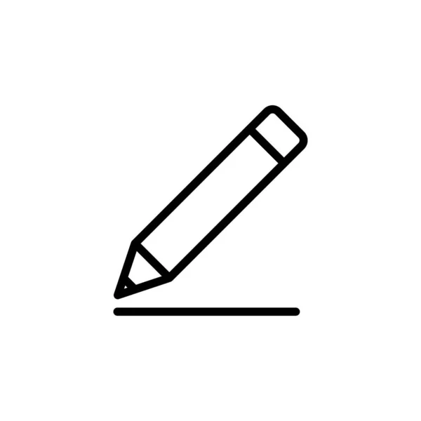 Illustrazione vettoriale dell'icona della penna isolata — Vettoriale Stock
