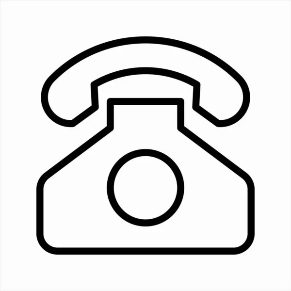 Telefon Icon Vektor Isoliert Für Jeden Zweck Illustrationsgrafik Für Kontaktzeichen — Stockvektor