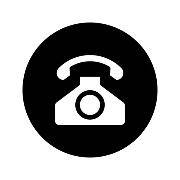 Telephone Icon Vector Isolated Any Purposes Illustration Graphic Contacts Sign — Stock Vector