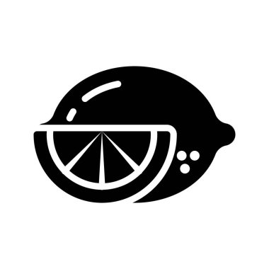 Limon Meyvesi Simgesi vektör çizimi herhangi bir amaç için mükemmel