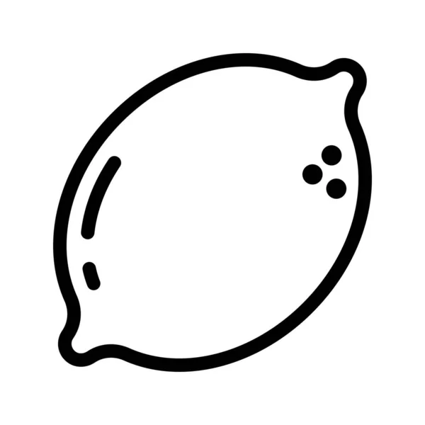 Zitronenfrucht Icon Vektor Illustration Perfekt Für Jeden Zweck — Stockvektor