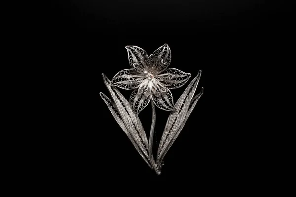 Vintage silver women\'s brooches