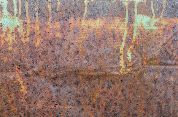 Textuur Van Oude Roestige Metalen Plaat — Stockfoto