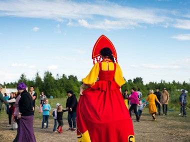 Tyumen, Rusya-15 Haziran 2019: Etnofest 