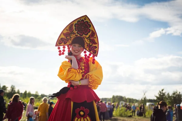 Tyumen, Rusya-15 Haziran 2019: Etnofest 