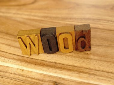 Ahşap - Tipo harfler