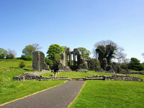 Ruinas de la Abadía de Inch, Irlanda del Norte — Foto de Stock