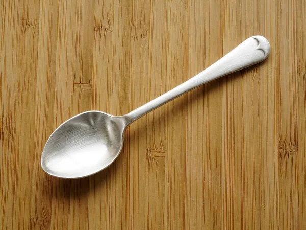 Gümüş çay kaşığı, üst görünüm