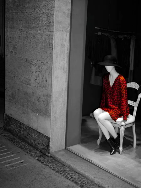 Lady in Red — Stock Photo, Image