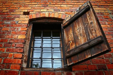 Eski İsveç'te bina pencere