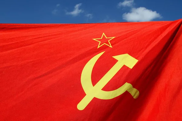 Soviet Union National Flag Blue Sky — Stock Photo, Image