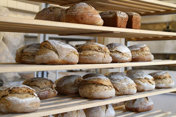 Taze Pişmiş Ekmek Fırını — Stok fotoğraf