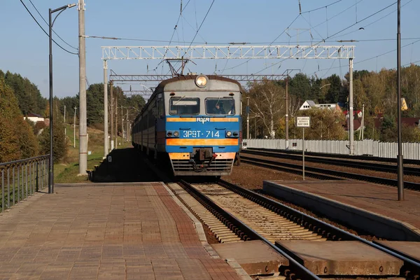 Train Minsk Central Station Belarus — Stock Photo, Image