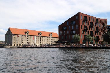 Kopenhag Cityscape, Danimarka üzerinde River görüntüle 