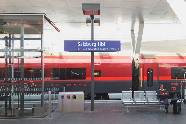 Railway Station Salzburg Austria — Stock Photo, Image