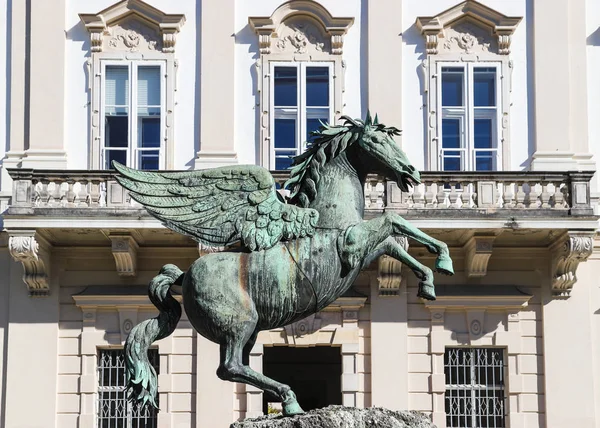 Salzburg Áustria Outubro 2017 Monumento Pedra Cavalo — Fotografia de Stock