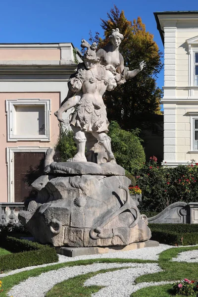 Salzburg Oesterreich Oktober 2017 Steindenkmal — Stockfoto