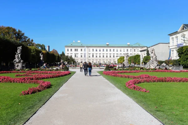 Salzburg Austria Octubre 2017 Turistas Calle — Foto de Stock