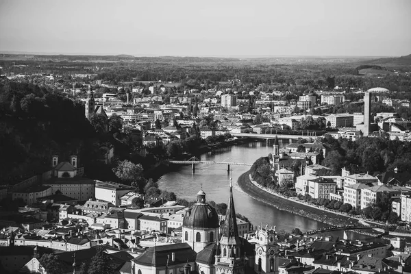 Vista Aérea Salzburgo Áustria — Fotografia de Stock