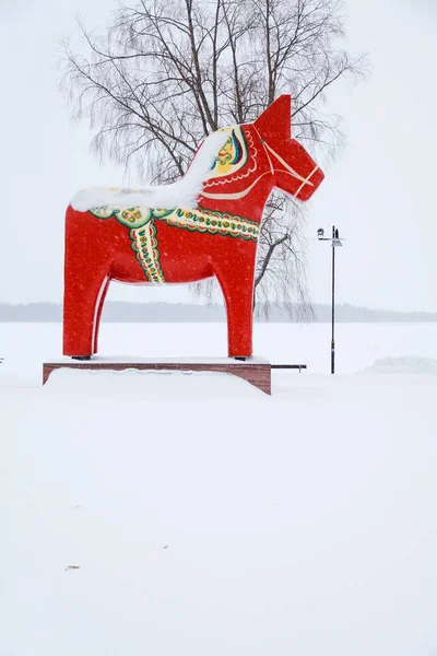 Dekorativní Kůň Mora Švédsko — Stock fotografie
