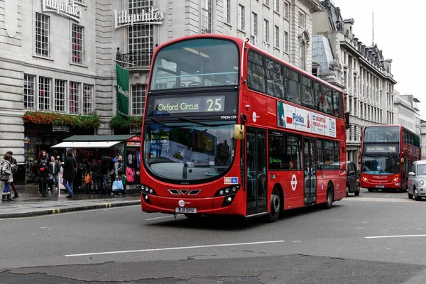 Autobus Piętrowy Londynie Anglia — Zdjęcie stockowe