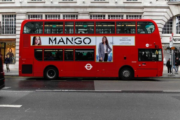 Двухэтажный Автобус Лондоне Англия — стоковое фото