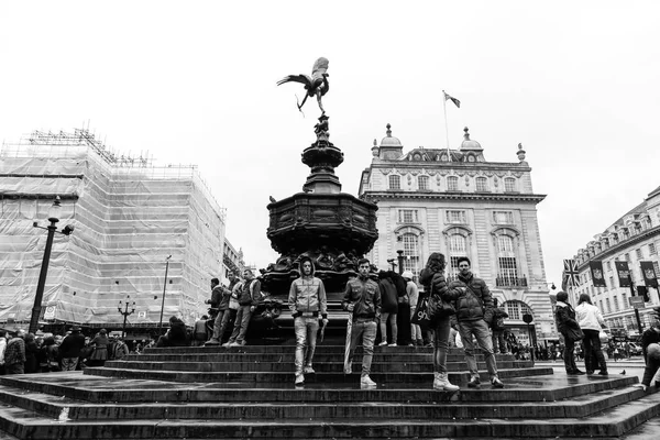 Cityscape Piccadilly Cirkusz Londonban Angliában — Stock Fotó