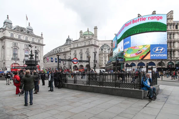 Cityscape Cyrkiem Piccadilly Londynie Anglia — Zdjęcie stockowe