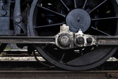 Stockholm Merkez İstasyonu, Isveç üzerinde Vintage tren tekerlekleri  
