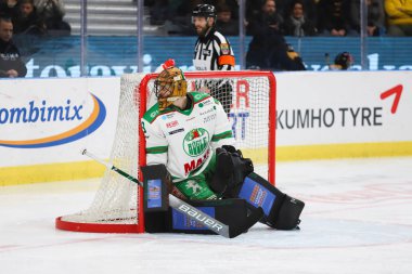 Göteborg, Isveç-30 Aralık 2018-Frolunda ve Rogle arasında Isveçli hokey ligi maçı 