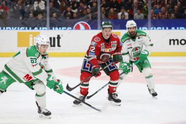 Göteborg, Isveç-30 Aralık 2018-Frolunda ve Rogle arasında Isveçli hokey ligi maçı 