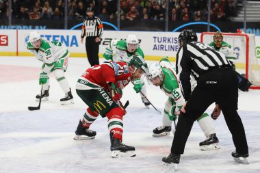 Göteborg, Isveç-30 Aralık 2018-Frolunda ve Rogle arasında Isveçli hokey ligi maçı 