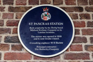 Londra, Ingiltere-Mayıs 15, 2013: St Pancras Tren İstasyonu 