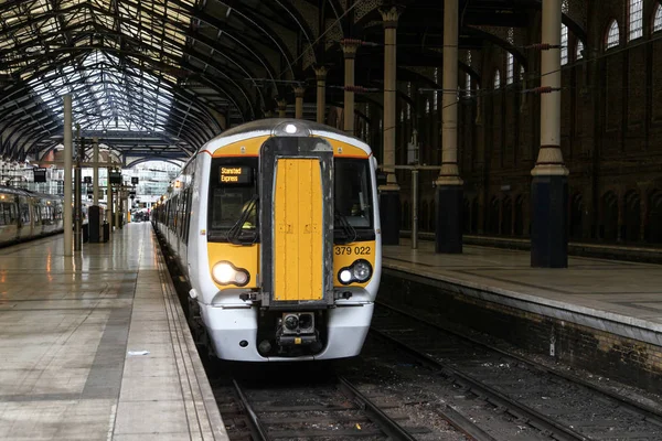 Train Liverpool Street Station London Underground England — Stock Photo, Image