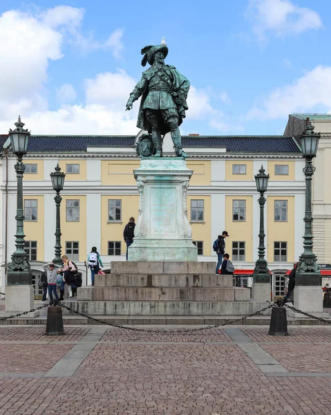 Gothenburg Suecia Mayo 2019 Gente Gustaf Adolfs Torg Gotemburgo Suecia — Foto de Stock