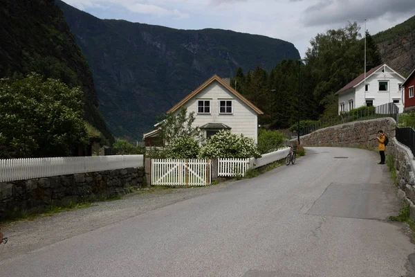 Flam Norway June 2019 Cityscape Small Village Flam Norway — Stock Photo, Image