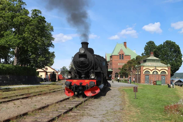 Nora Schweden Juli 2019 Bahnhof Nora Schweden — Stockfoto